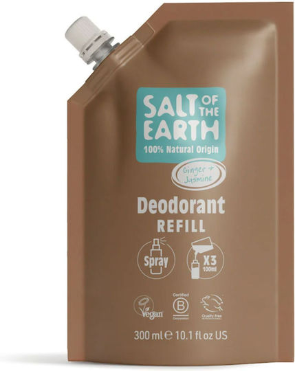 Salt of the Earth Ginger & Jasmine Αποσμητικό Refill 300ml