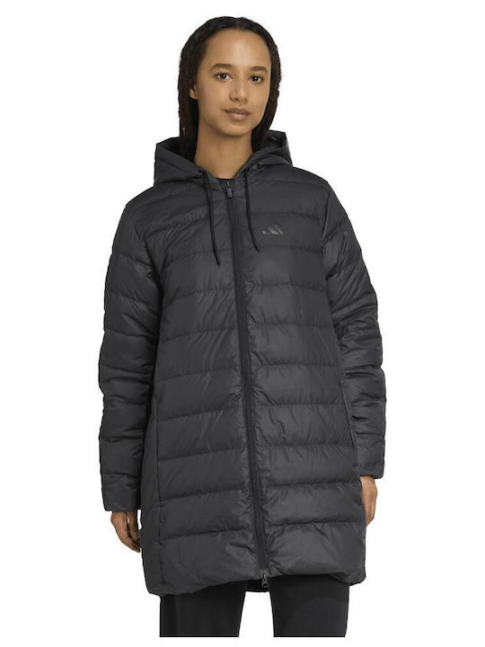 Essentials 3-stripes Light Down Women's Lifestyle Jacket for Winter Black