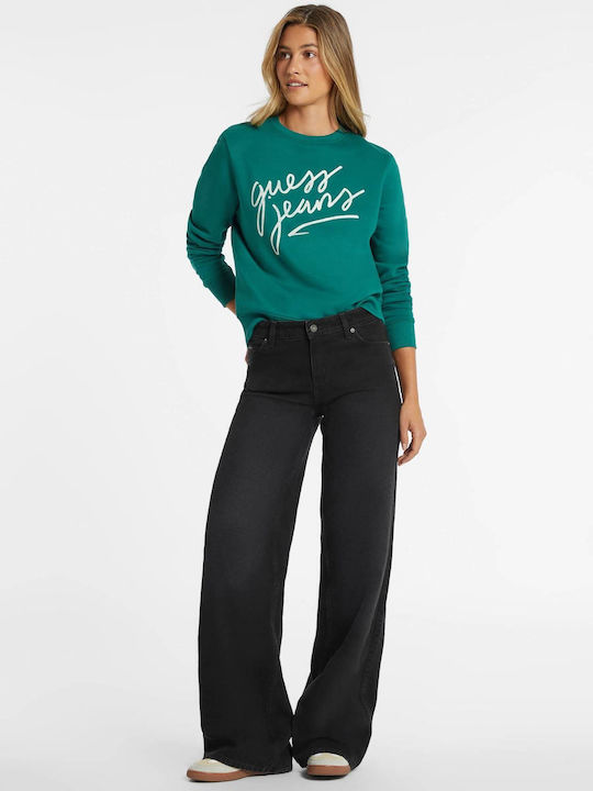 High Rise Women's Jean Pants in Relaxed Fit Black