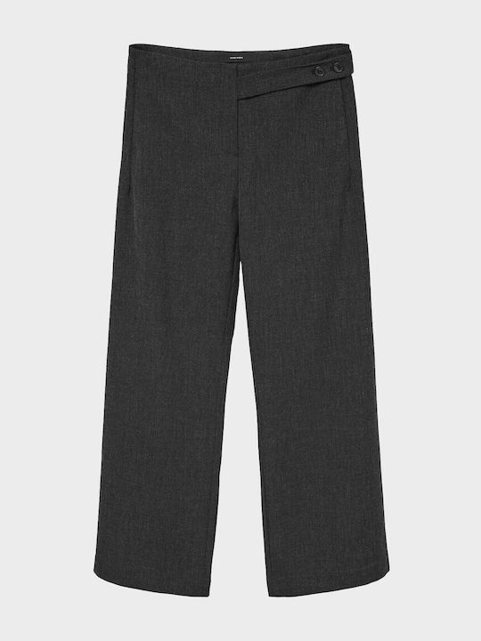 Damen Hochbund Pantaloona in Breit Bein Stil Anthrazit