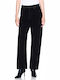 Hoch tailliert Damenjeans in Entspannter Passform Black