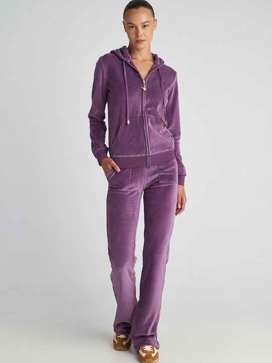 SugarFree Women's Sweatshirt Jacket Velvet Hood...