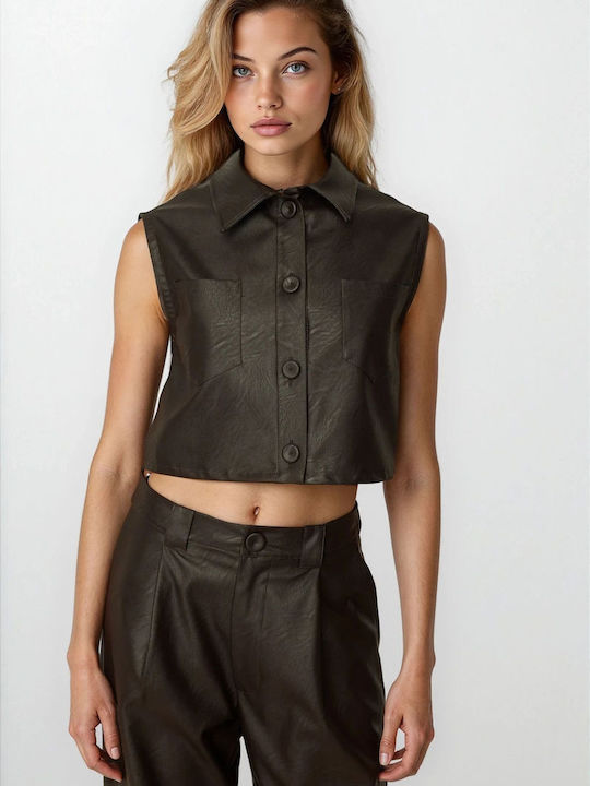 ckontova Brown Vestă de damă