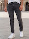 Herren Jeanshose Elastisch Grey