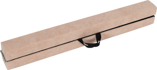 Costway 270 cm Folding Balance Beam Kids Carry Handle Brown Fh10130cf