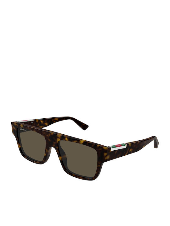 Gucci Unisex Sunglasses with Brown Tartaruga Plastic Frame and Brown Lens GG1960S 007