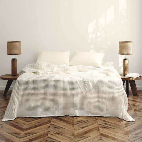 Majoli Bahar Optimus Cuvertură Extra-dublu Bumbac Bej 240x260cm
