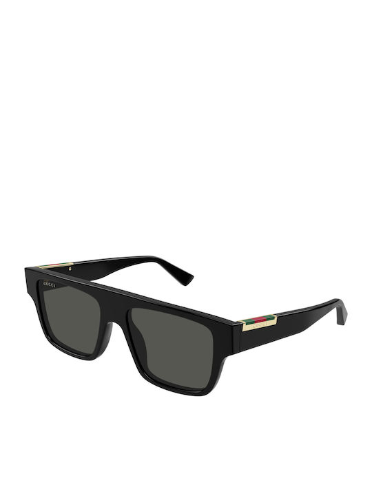 Gucci Unisex Sunglasses with Black Plastic Fram...