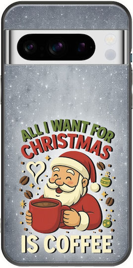 All I Want Christmas Is Coffee Google Pixel 8 Pro 5g Black Tpu Μαύρη Σιλικόνη