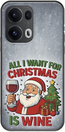 All I Want Christmas Is Wine Oppo Reno 13 Pro 5G Black TPU Black Silicone