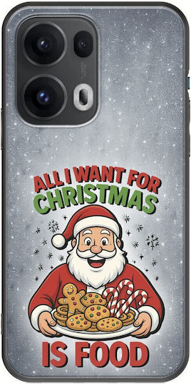 All I Want Christmas Is Food Oppo Reno 13 Pro 5G Black TPU Black Silicone