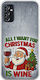 All I Want Christmas Is Wine Samsung Galaxy M52 5G Flexible TPU Transparent Silicone Mobile Phone Case