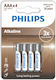 Philips Αλκαλικές Μπαταρίες AAA 1.5V 4τμχ