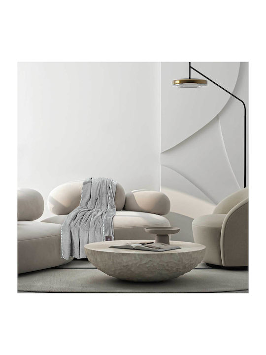 Das Home 4439 Κουβέρτα Fleece Καναπέ 130x170εκ. Grey