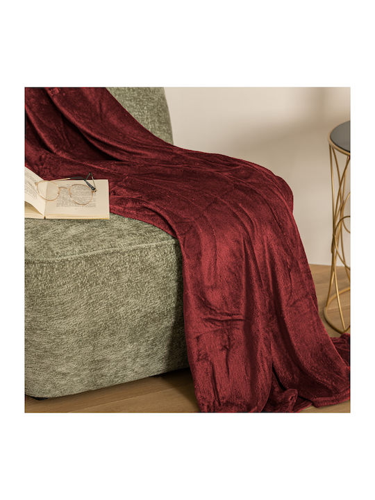 A-s Ollis Blanket Fleece Sofa 130x180cm Red