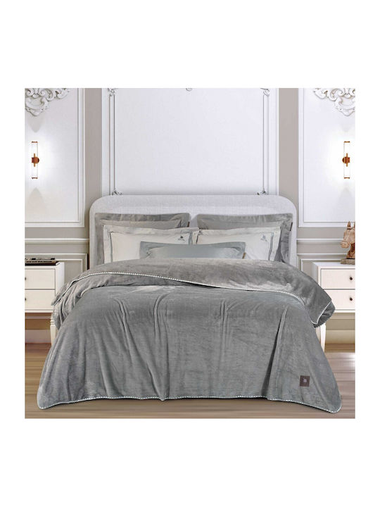 Greenwich Polo Club 4439 Κουβέρτα Fleece Μονή 170x240εκ. Grey