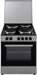 Silifo Ελεύθερη με Εμαγιέ Εστίες Inox SF6161CFEX Silifo Ελεύθερη με Εμαγιέ Εστίες Inox SF6161CFEX