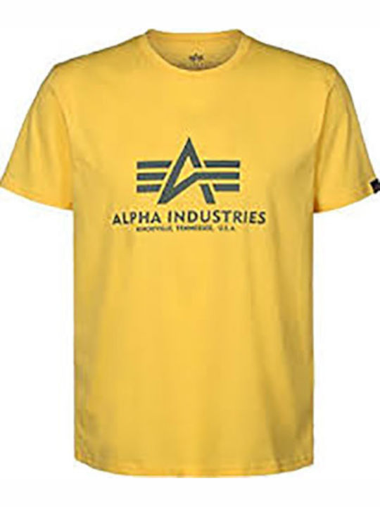 Alpha Industries Basic T-shirt Κίτρινο