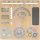 Educational Time Learning Game made of Wood