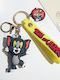 Tom Jerry Keychain Tom Yellow Grey Molfs