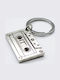 Keychain Music Cassette Tape Player Silver Molfs