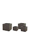 Fankon Flowers Planter Brown