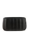 Fankon Flowers Planter Ceramic Black 27x14.5x14cm.