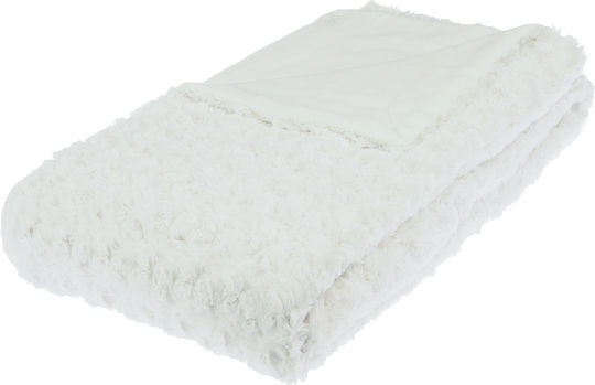 A-s Boucle Ριχτάρι Πολυθρόνας Μπουκλέ 120x160εκ. Ecru