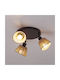 Dreifach Spot mit Fassung E14 in Schwarz Farbe