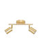 Doppel Spot mit Fassung GU10 in Gold Farbe