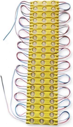 Αδιάβροχη Πλακέτα Led Αλυσίδα 20 Λωρίδες X 3smd 2835 12v Jn-2853-98 Κίτρινο