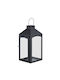 Butlers Tabletop Metallic Lantern Black 15cm
