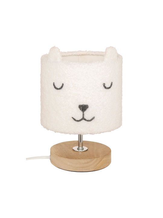 Kinder Nachttischlampe Weiß 15x15x23εκ.