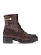 Leder Stiefeletten Damen Braun