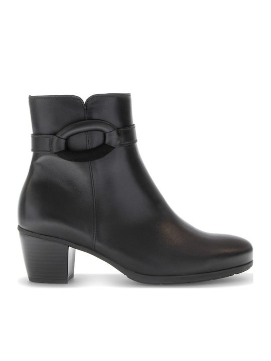 Gabor Leder Stiefeletten Damen Schwarz