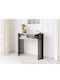 Oswego 143 Konsole White Marble, Black L100xB30xH86cm