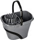Viosarp Mop Bucket with Wringer and Wheels Plastic Capacity 17lt Gray