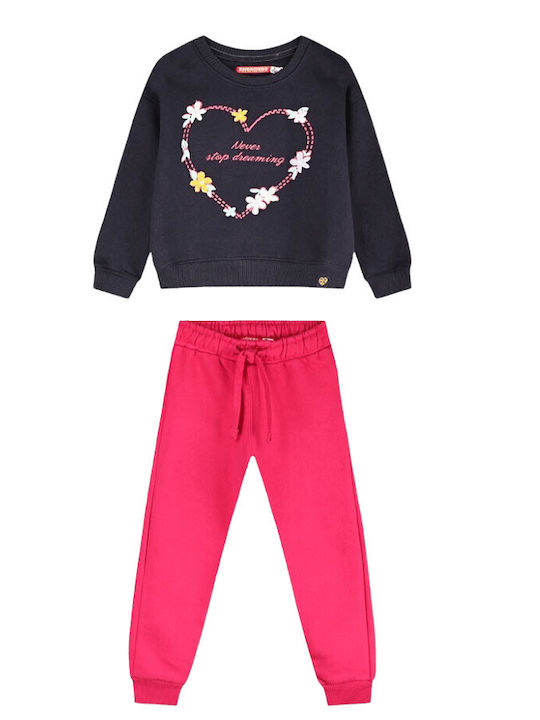 Energiers Kids Sweatpants Set Fuchsia 2pcs