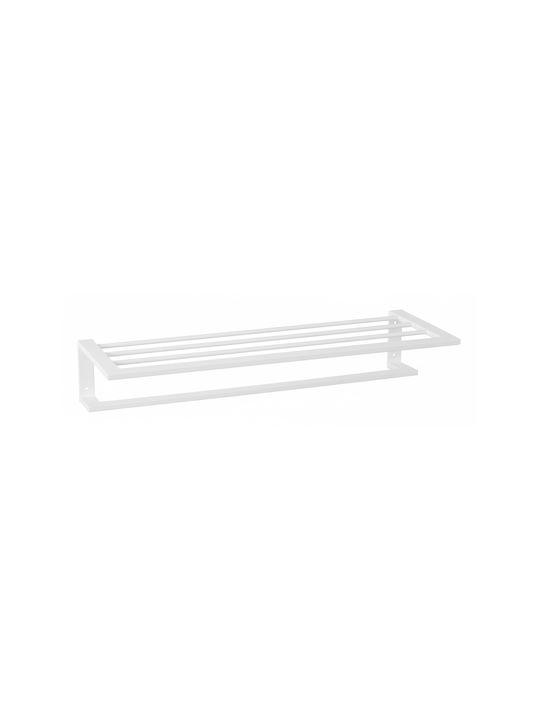 Bronze Art Wall-Mounted Bathroom Rail with 4 Positions ​60x11cm Inox White