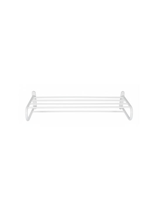 Bronze Art Bathroom Hook 5 Prongs Wall-Mounted with Screws 61.5x13cm Inox White