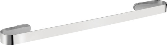 Bronze Art Single Wall-Mounted Bathroom Rail Silver