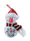 Lianosxmas Червена Пластмасова Коледна Топка My First Christmas LED Светлина Батерия 8 X 8 X 15см 224289