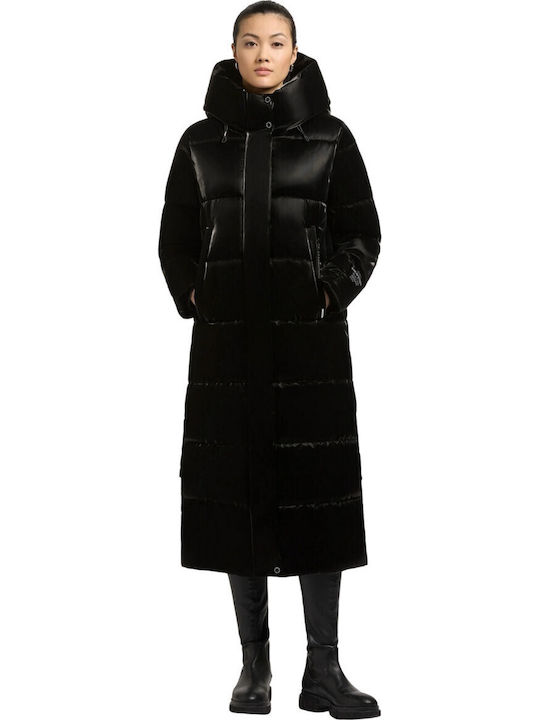 Women's Lifestyle Jacket for Spring or Autumn Shiny Black