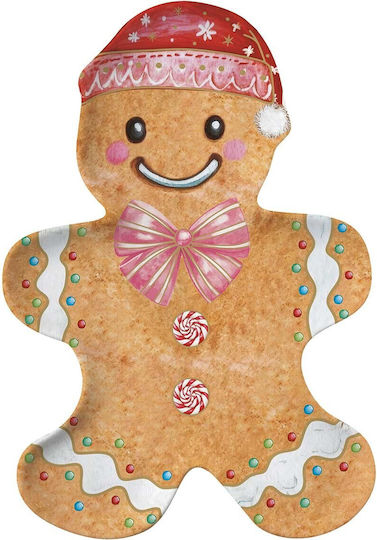 Easylife Christmas Platter Porcelain L25xW17cm.