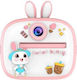 AM-300 Sweet Bunny Παιδική Φωτογραφική Μηχανή 20MP με Θερμική Εκτύπωση Ροζ