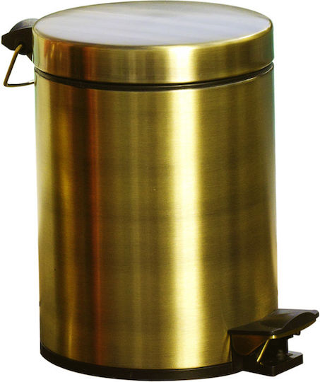 Bronze Art Metallic Bathroom Basket 3lt Bronze