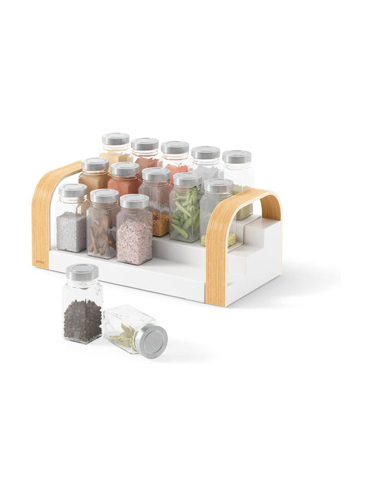 Umbra Plastic Tabletop Spice Rack Organizer Beige