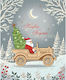 Hwx104 Fun Creations Greeting Christmas Card Ho...