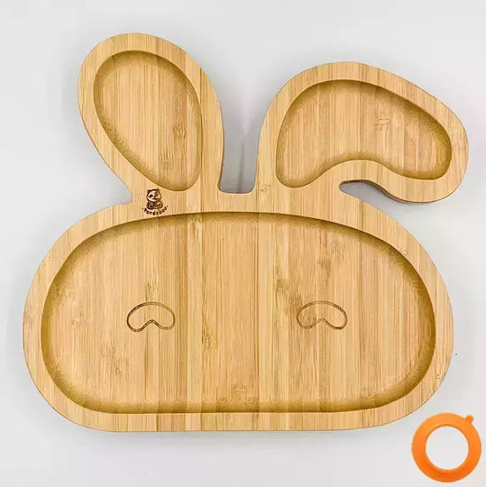 Pandaboo Детска Чиния за Хранене Оранжев