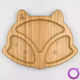 Pandaboo Baby Food Plate made of Bamboo Purple